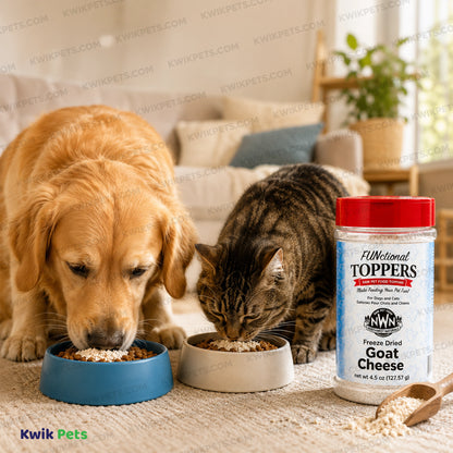 Lifestyle of Northwest Naturals Functional Freeze Dried Dog & Cat Food Topper Goat Cheese 4.5-oz