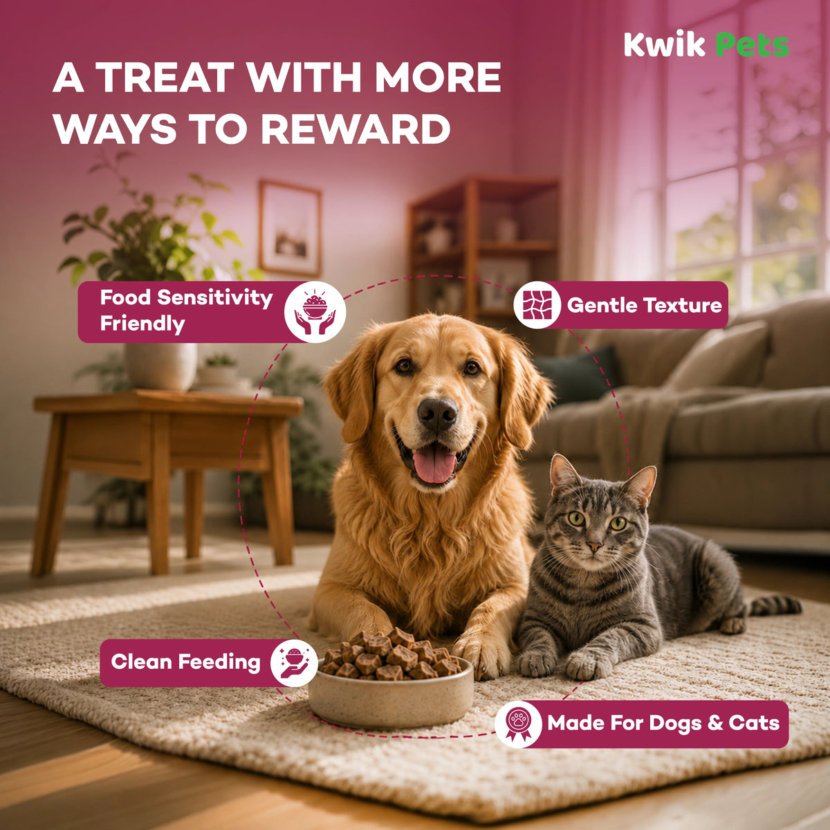 Benefits of Northwest Naturals Raw Rewards Freeze Dried Dog & Cat Treats Beef Heart 10-oz