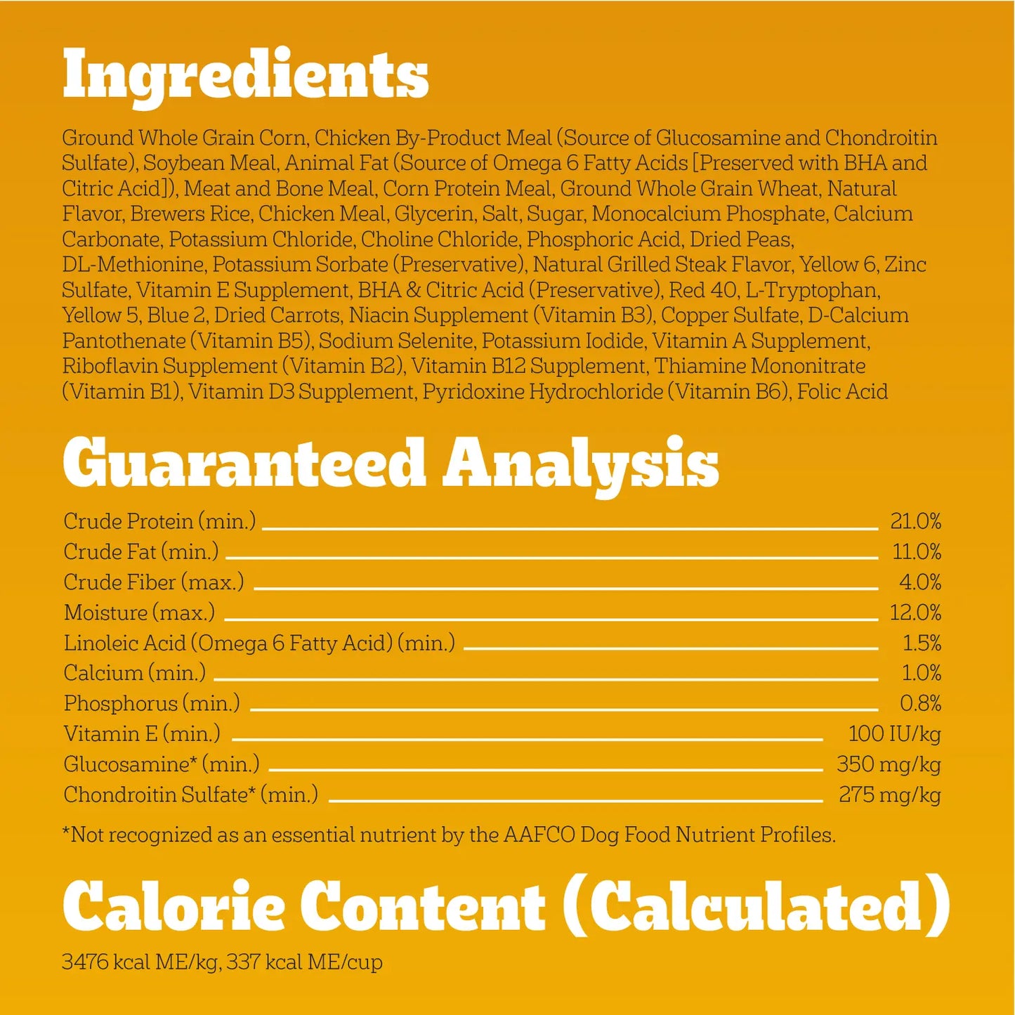 Ingredients & Guaranteed-Analysis of Pedigree Complete Nutrition Tender Bites Small Breed Adult Dry Dog Food Chicken & Steak 3.5-lb
