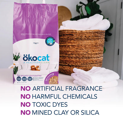 Product info 2 of Okocat Low Tracking Clumping Mini Pellets Wood Cat Litter 10-lb