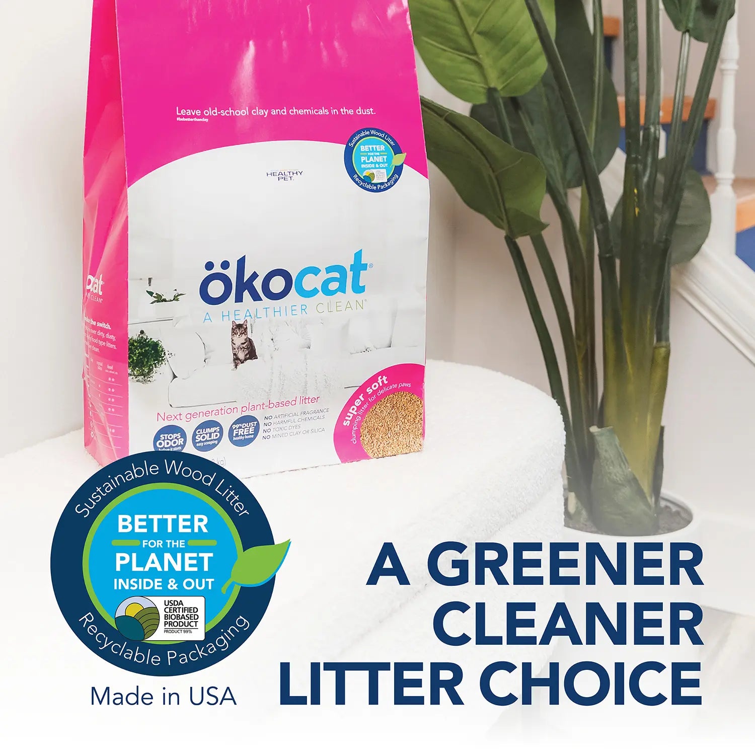 Product info 3 of Okocat Super Soft Clumping Wood Cat Litter 10.6-lb