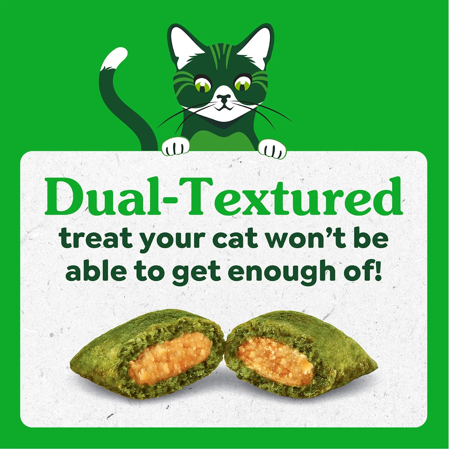 Ingredients info 2 of Greenies Feline Smartbites Healthy Skin & Fur Health Cat Treats Chicken 2.1-oz