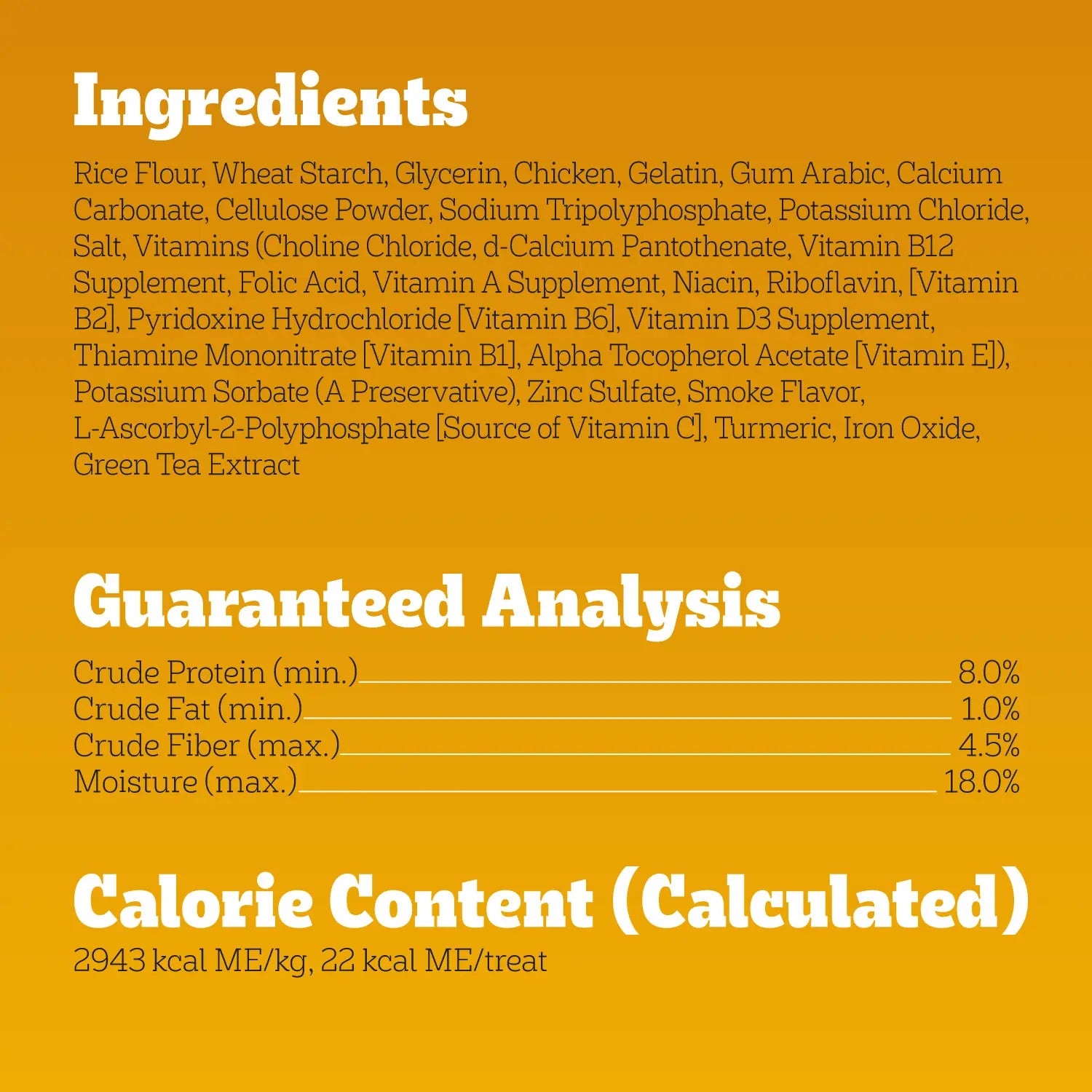 Ingredients & Guaranteed-Analysis of Pedigree DENTASTIX Dog Dental Treat Original w/Real Chicken 58 Count