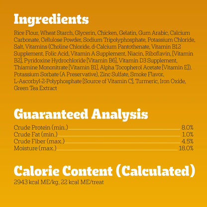 Ingredients & Guaranteed-Analysis of Pedigree DENTASTIX Dog Dental Treat Original w/Real Chicken 58 Count