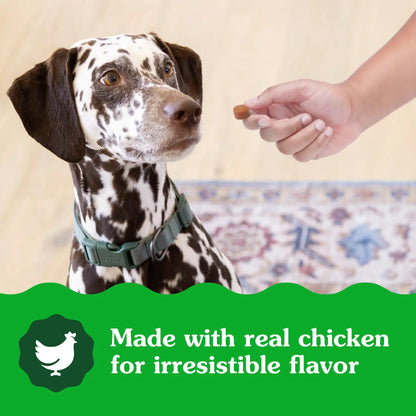 Ingredients info of Greenies Hip & Joint Supplement Soft Chews for Adult Dogs Chicken Flavor 30 Count 6.08-oz