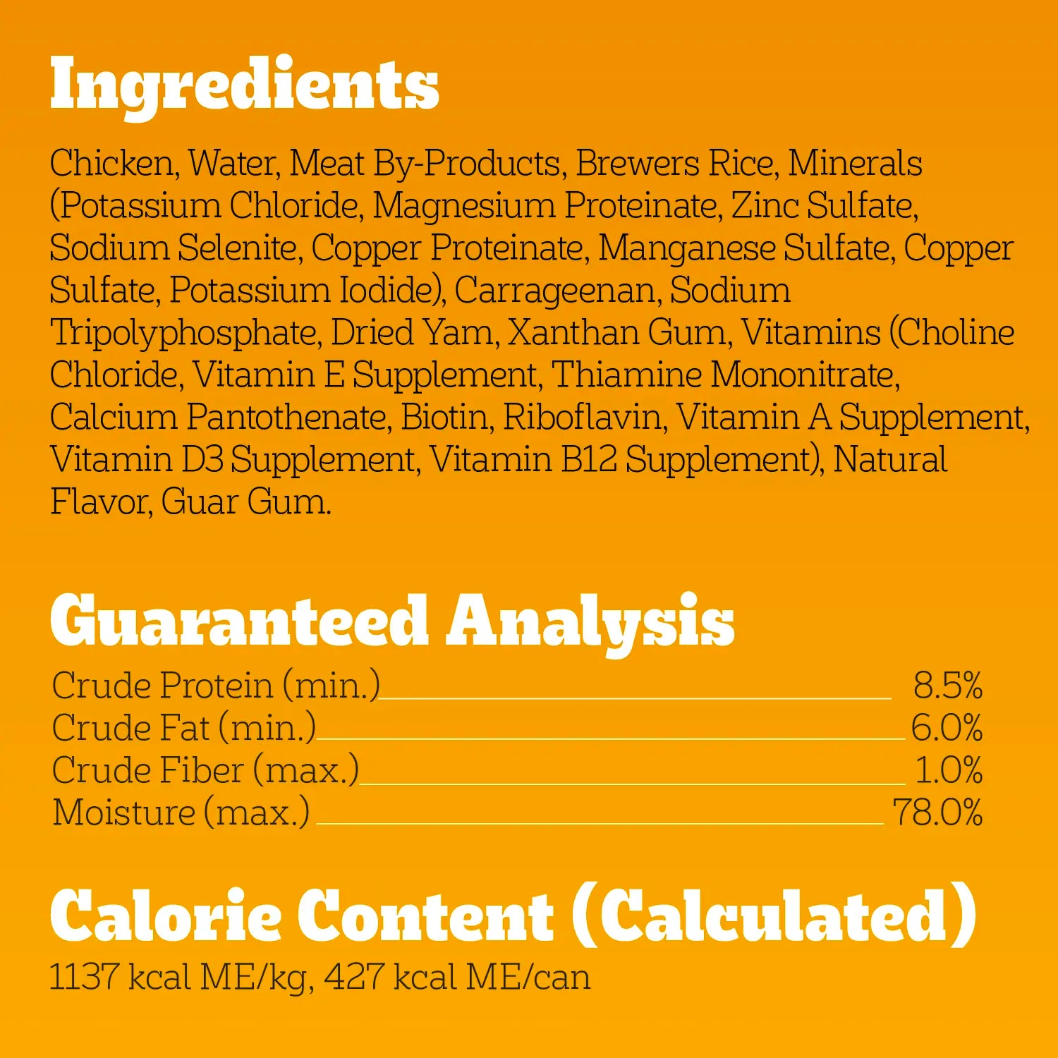 Ingredients & Guaranteed-Analysis of Pedigree Chopped Ground Dinner Adult Wet Dog Food Chicken & Rice 13.2-oz