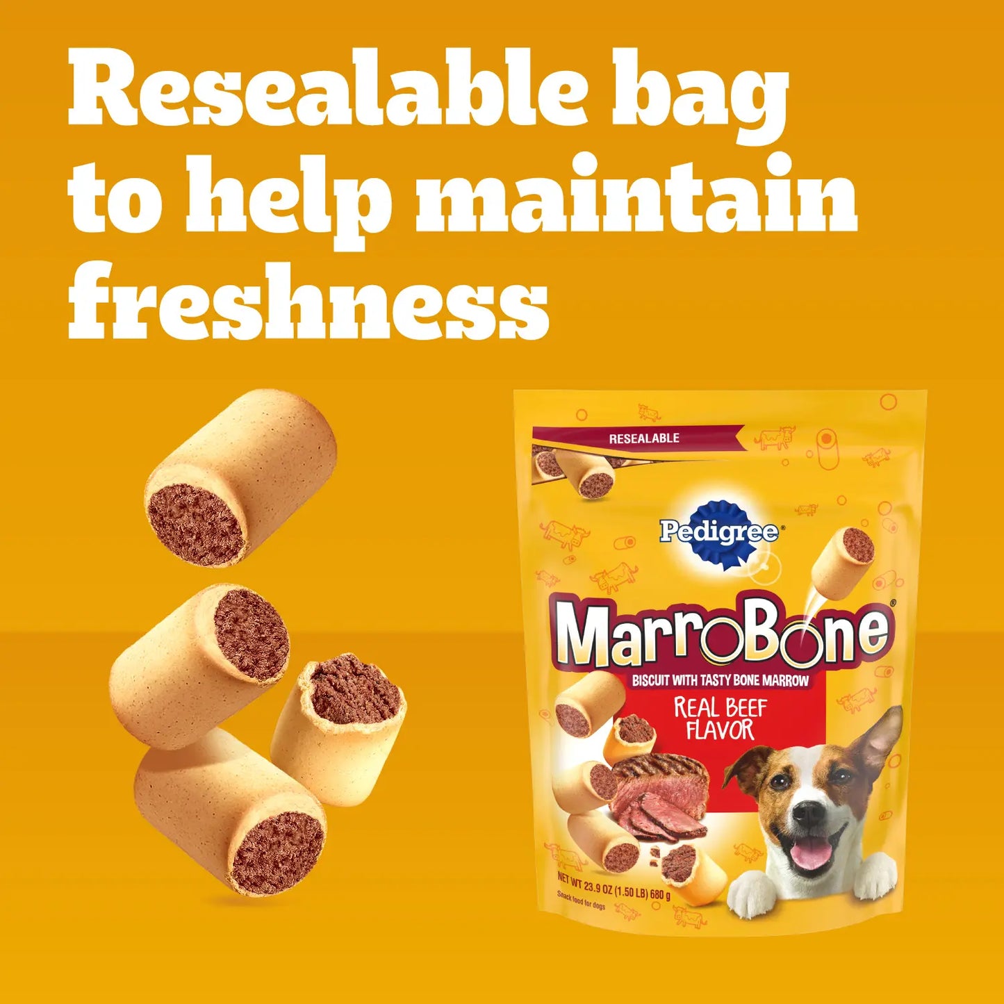 Ingredients info 3 of Pedigree MarroBone Biscuit Dog Treats Beef Mini 15-oz