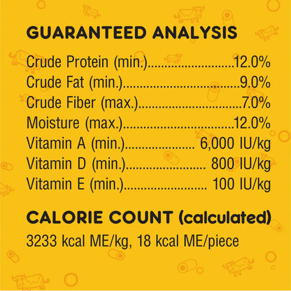 Guaranteed-Analysis of Pedigree MarroBone Biscuit Dog Treats Beef Mini 15-oz