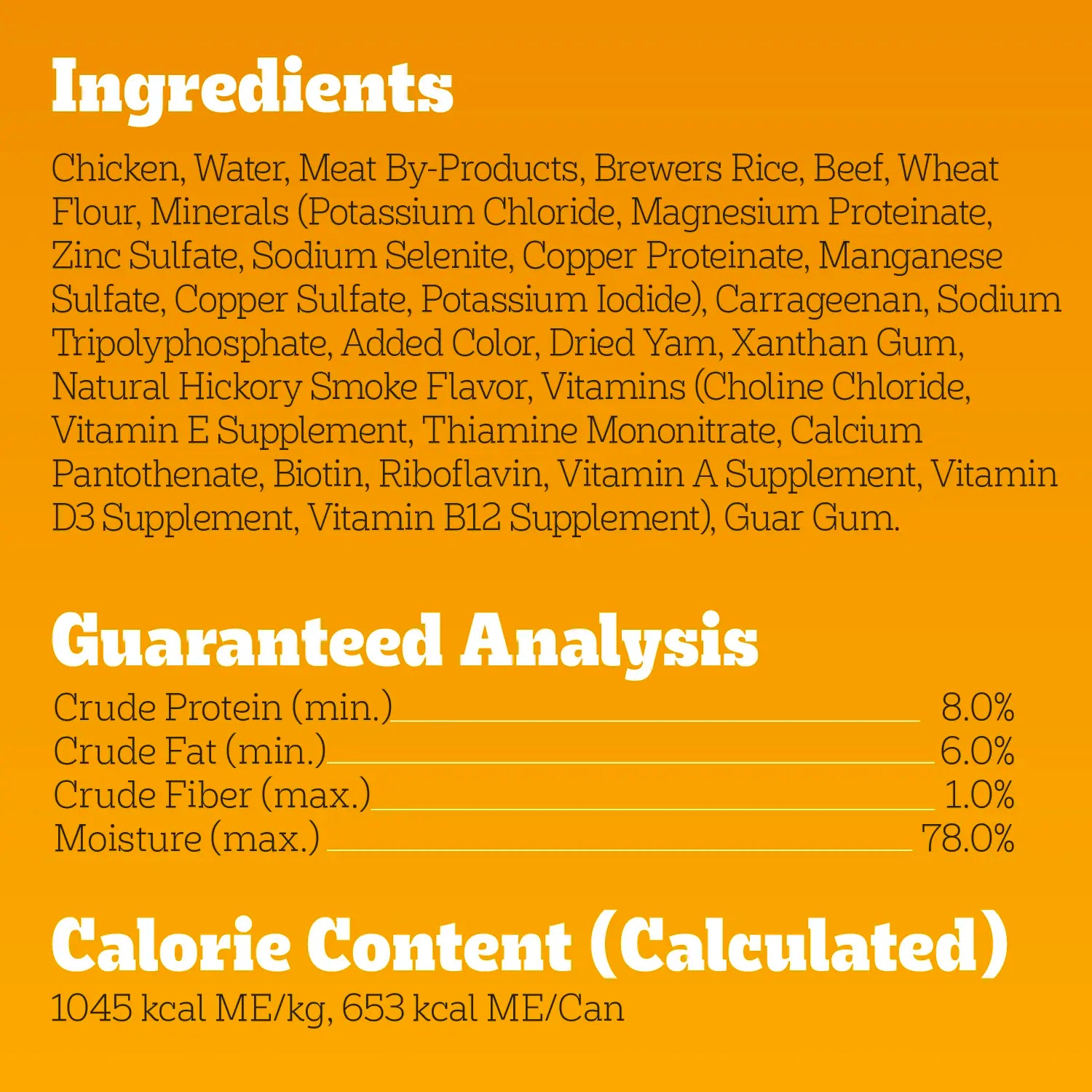 Ingredients & Guaranteed-Analysis of Pedigree Chopped Ground Dinner Adult Wet Dog Food Beef 22-oz