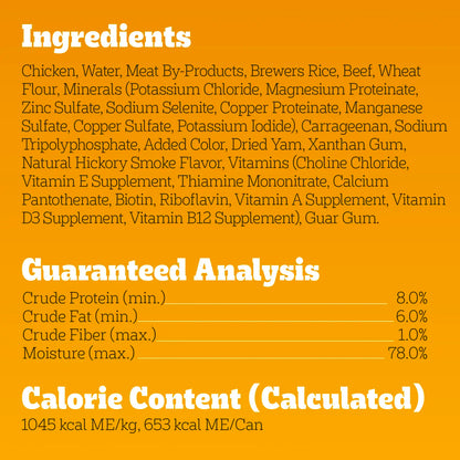 Ingredients & Guaranteed-Analysis of Pedigree Chopped Ground Dinner Adult Wet Dog Food Beef 22-oz
