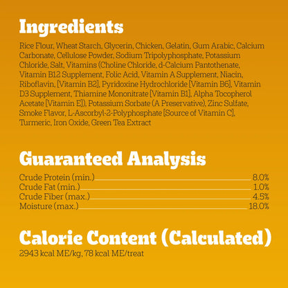 Ingredients & Guaranteed-Analysis of Pedigree DENTASTIX Dog Dental Treat Original w/Real Chicken 32 Count