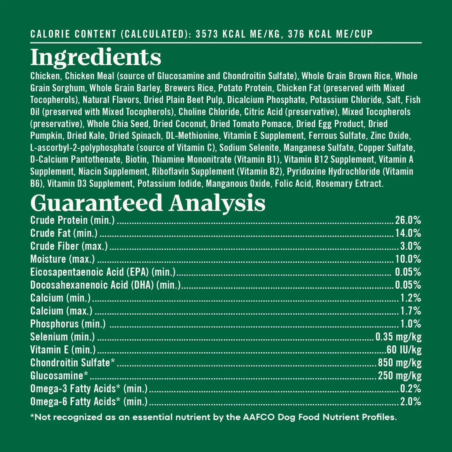 Ingredients & Guaranteed-Analysis of Nutro Natural Choice Chicken & Brown Rice Large Breed Puppy Dry Dog Food 30-lb