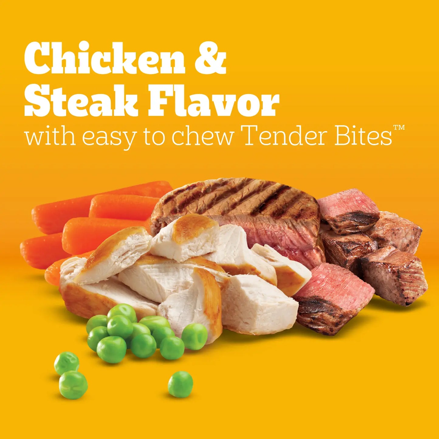 Ingredients info of Pedigree Complete Nutrition Tender Bites Small Breed Adult Dry Dog Food Chicken & Steak 3.5-lb