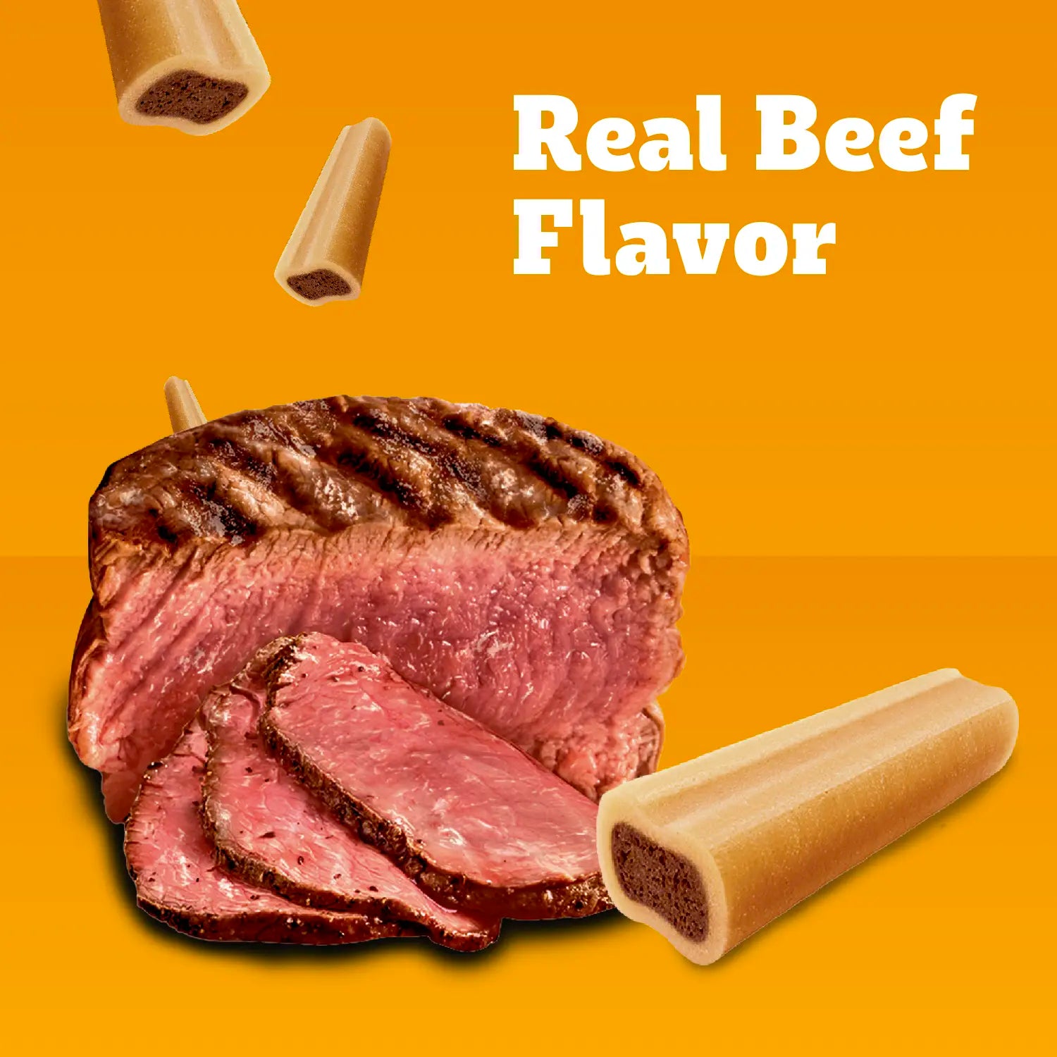 Ingredients info of Pedigree Mini Jumbone Real Beef Dog Treats 12 Count 7.2-oz