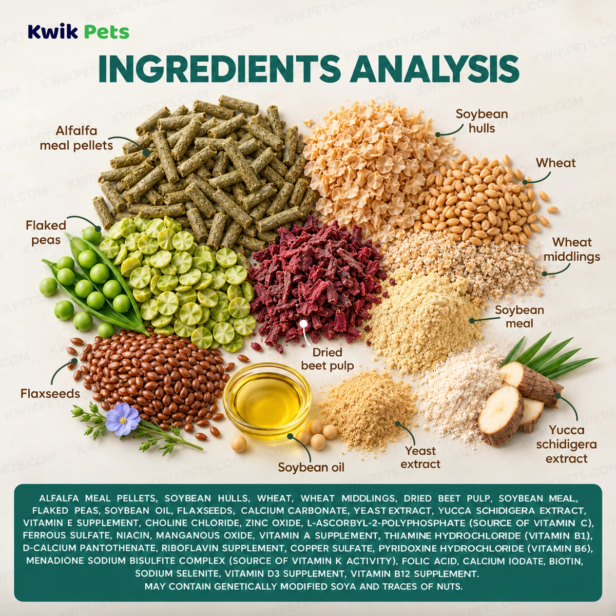 Ingredients info of Science Selective Adult Rabbit Dry Food 4-lb