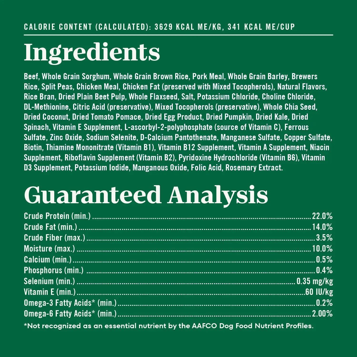 Ingredients & Guaranteed-Analysis of Nutro Natural Choice Beef & Brown Rice Adult Dry Dog Food 28-lb