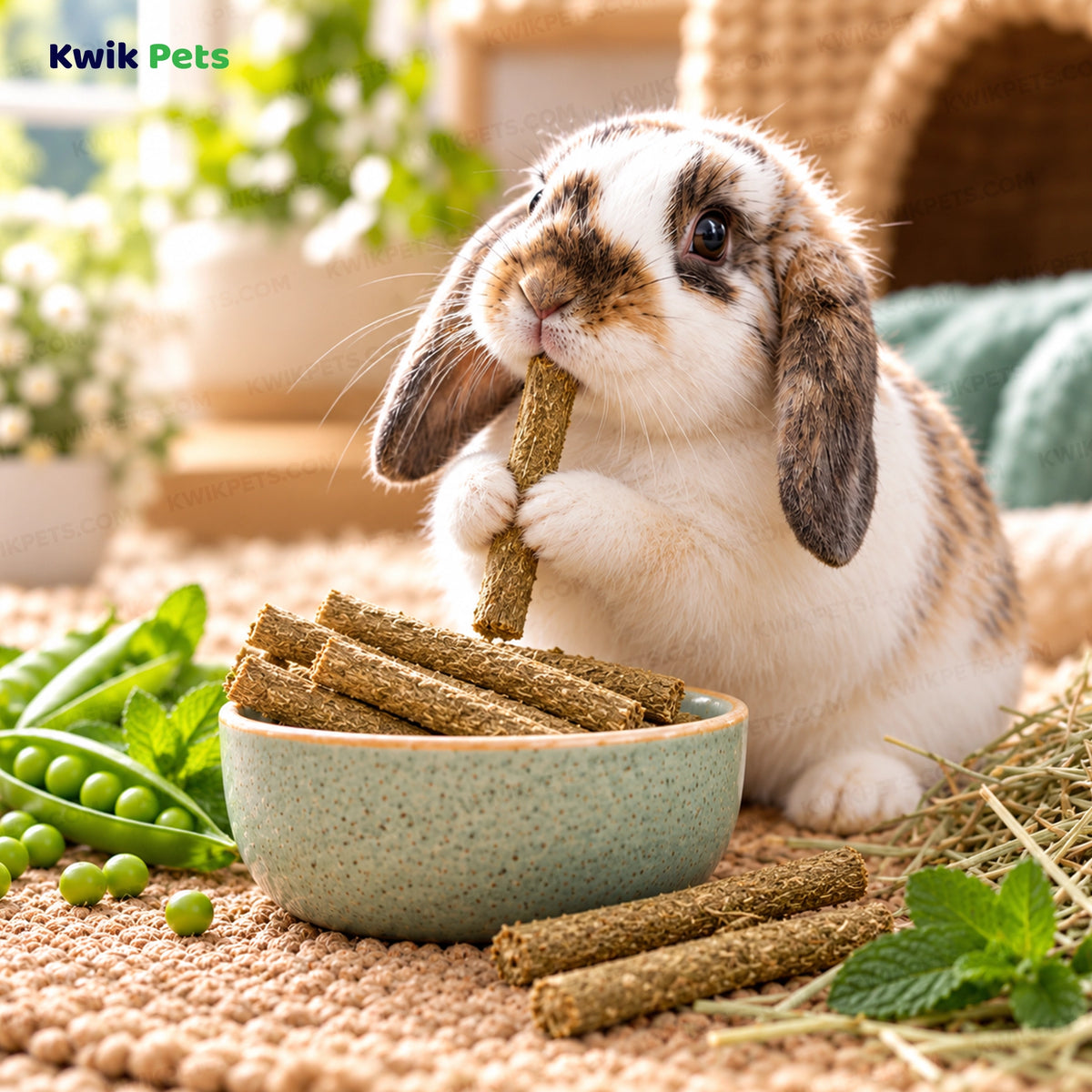 Lifestyle of Science Selective Garden Sticks with Pea & Mint Rabbit Treats 2.1-oz