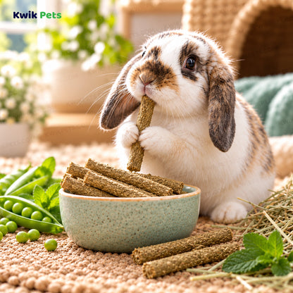 Lifestyle of Science Selective Garden Sticks with Pea & Mint Rabbit Treats 2.1-oz