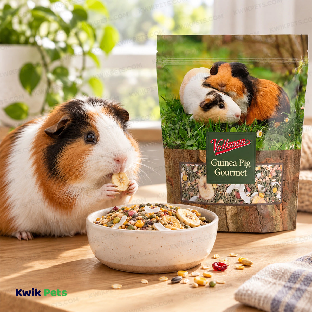 Lifestyle of Volkman Seed Company Small Animal Guinea Pig Gourmet Dry Food 4-lb