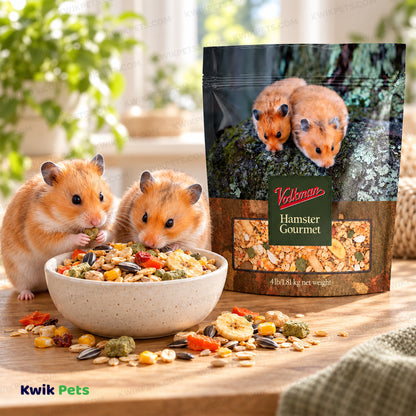 Lifestyle of Volkman Seed Company Small Animal Hamster Gourmet Dry Food 4-lb