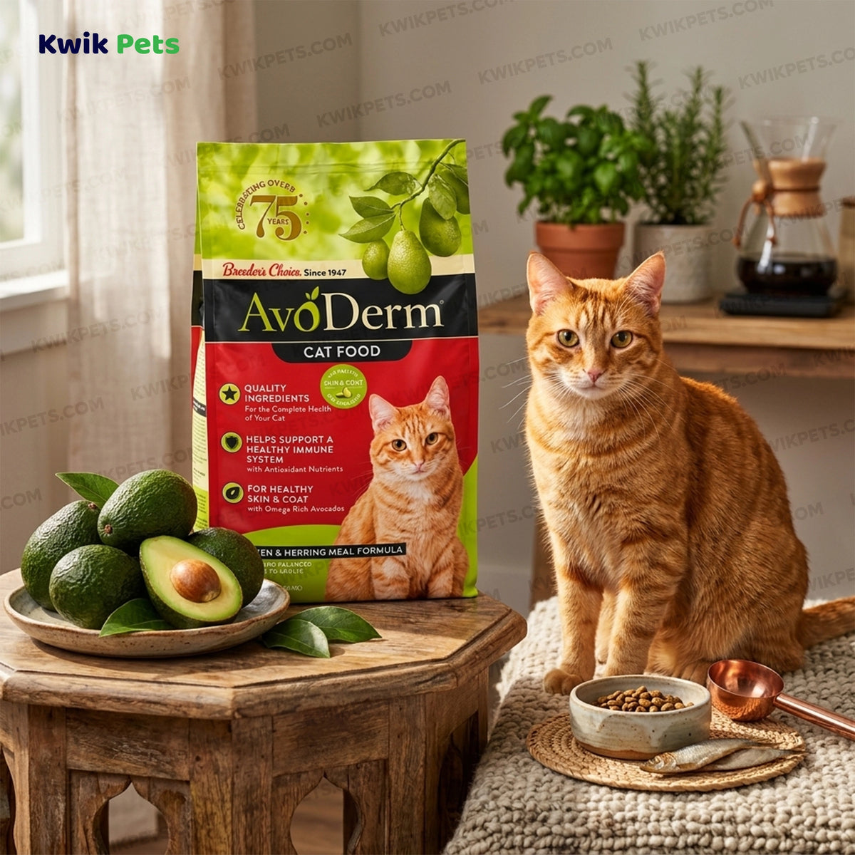Lifestyle of AvoDerm Natural Chicken & Herring Meal Formula Dry Cat Food 3.5-lb