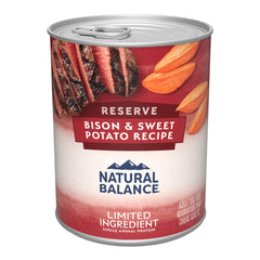 Natural Balance Pet Foods Limited Ingredient Reserve Canned Dog Food Bison & Sweet Potato 13-oz