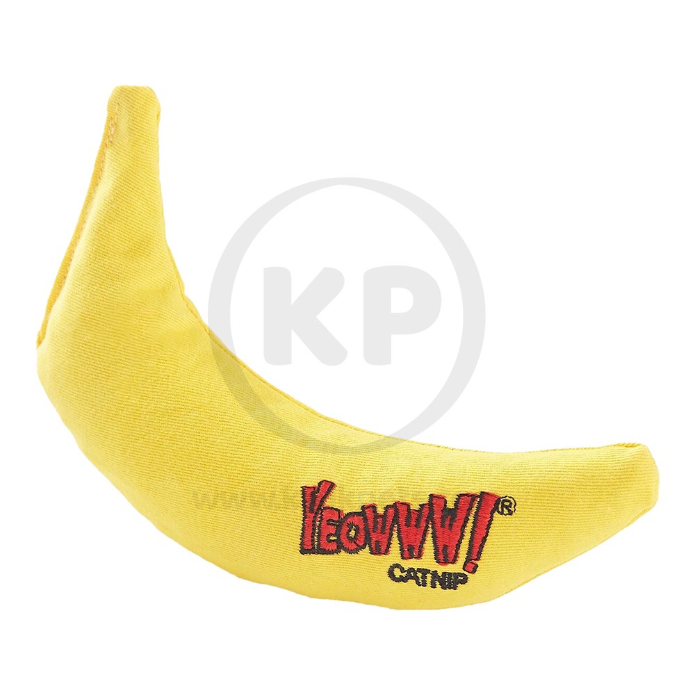 Product 1 of Yeowww! Banana Catnip Cat Toy Yellow 7-in