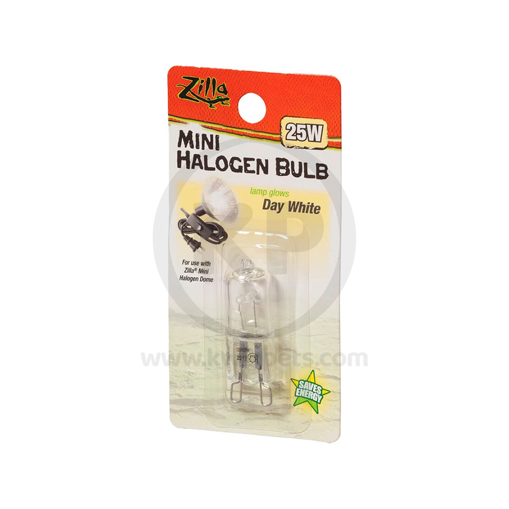 Zilla Mini Halogen Bulbs Day White 25 W, Zilla