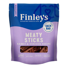 Finley's Meaty Sticks Rabbit & Venison Soft Chew Dog Treats 12-oz