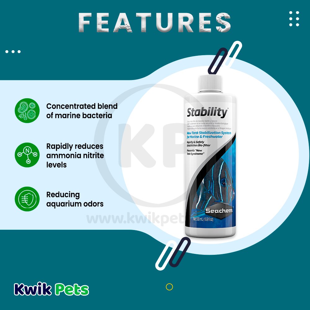 Seachem Stability Biological Water Conditioner Features