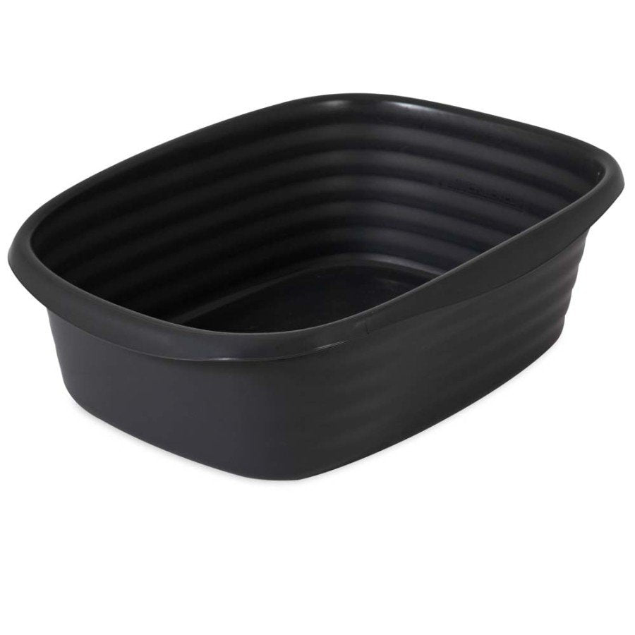 Arm & Hammer Wave Cat Litter Pan Black Large