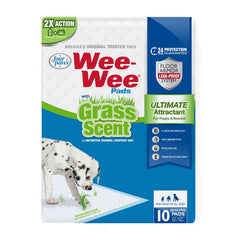Four Paws Wee-Wee Ultimate Attractant Dog Pee Pads with Grass Scent 10 Count 22 in X 23 in