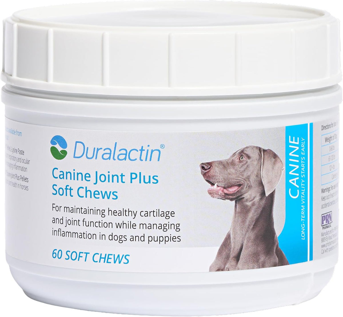 PRN Pharmacal Duralactin Canine Joint Plus Dog Soft Chews 60 Count