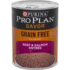 Purina Pro Plan Complete Essentials Grain Free Beef & Salmon Entrée Adult Wet Dog Food 13-oz