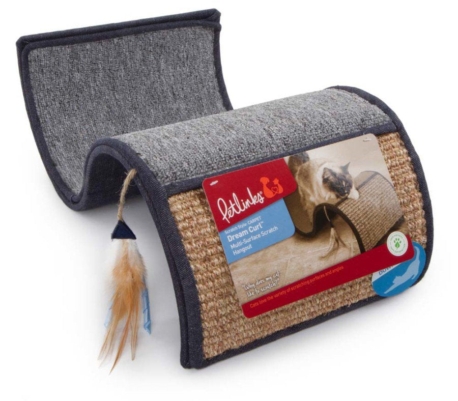 Petlinks Dream Curl Multi-Surface Scratcher Cat Toy Assorted, Kwik Pets