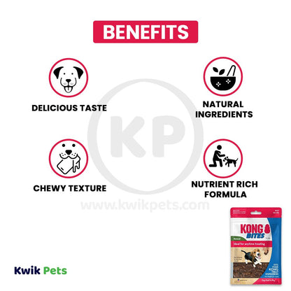 KONG Bites Dog Treats Regular, Beef, 5-oz, KONG