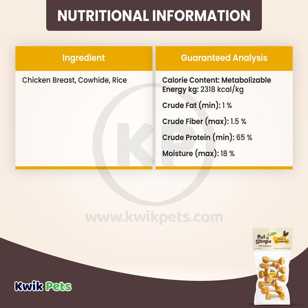 Information about Pet 'n Shape Chik 'n Dumbbells Jerky Dog Treats 3.17-oz