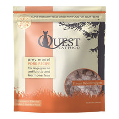Steve's Real Food Quest Freeze-Dried Nuggets Cat Food Pork Recipe 10-oz
