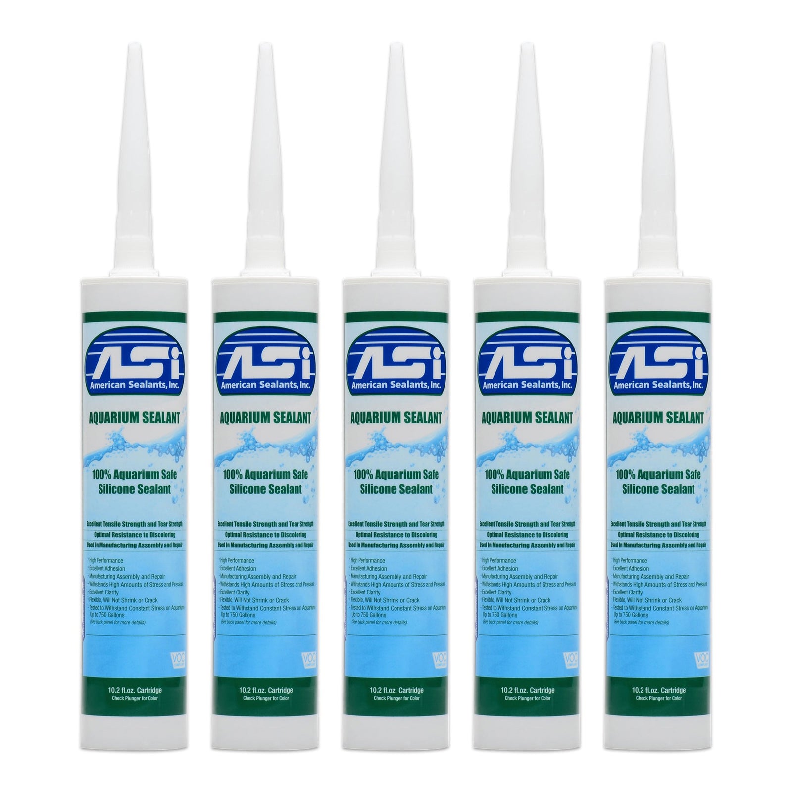 ASI Clear Aquarium Silicone Sealant Cartridge