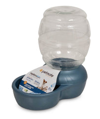 Petmate Replendish Automatic Dog & Cat Gravity Waterer with Microban Pearl Smoke Gary Small