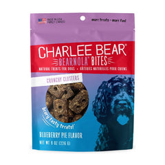 Charlee Bear Bearnola Bites Dog Treats Blueberry Pie 8-oz