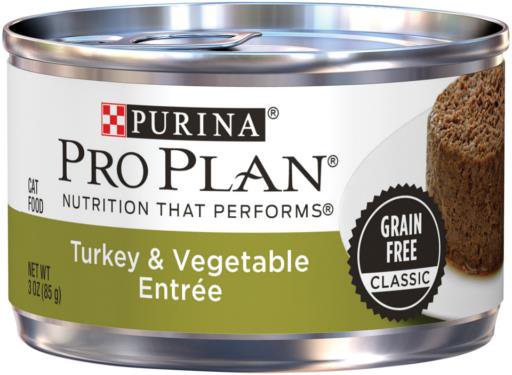 Purina Pro Plan Complete Essentials Grain Free Turkey & Vegetable Entrée Adult Wet Cat Food 3-oz, Kwik Pets