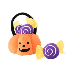 ZippyPaws Zippy Burrow Trick-or-Treat Basket Dog Toy