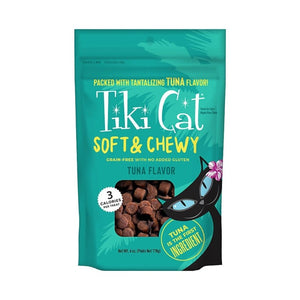 Tiki Pets Cat Soft & Chewy Grain-free Cat Treats Tuna 6-oz, Kwik Pets