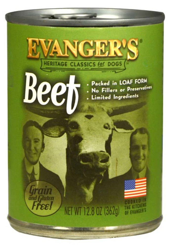 Evanger's Heritage Classic Grain-Free Canned Dog Food Beef 12.5-oz