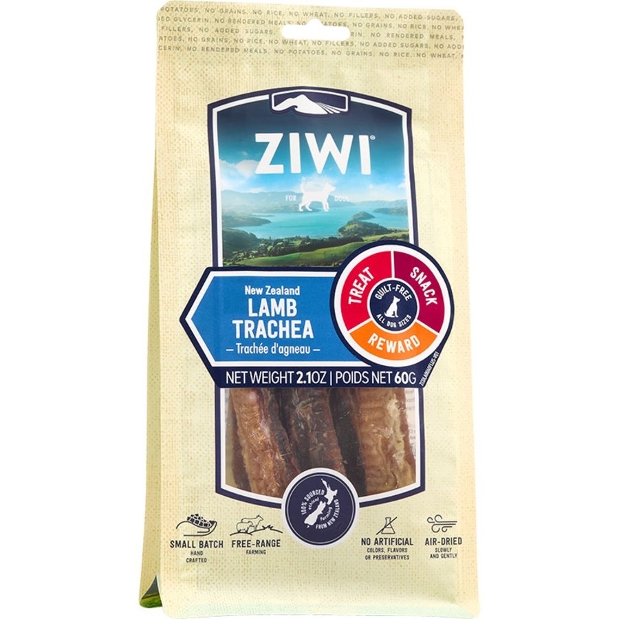 Ziwi Air Dried Dog Treats Lamb Trachea 2.1-oz, Kwik Pets