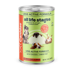 CANIDAE All Life Stages Less Active Canned Dog Food Chicken, Lamb & Fish 13-oz