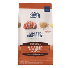 Natural Balance Pet Foods Limited Ingredient Reserve Dry Dog Food Duck & Brown Rice 12-lb