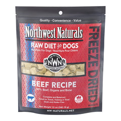 Northwest Naturals Freeze Dried Raw Diet Dog Food Beef Recipe 12-oz