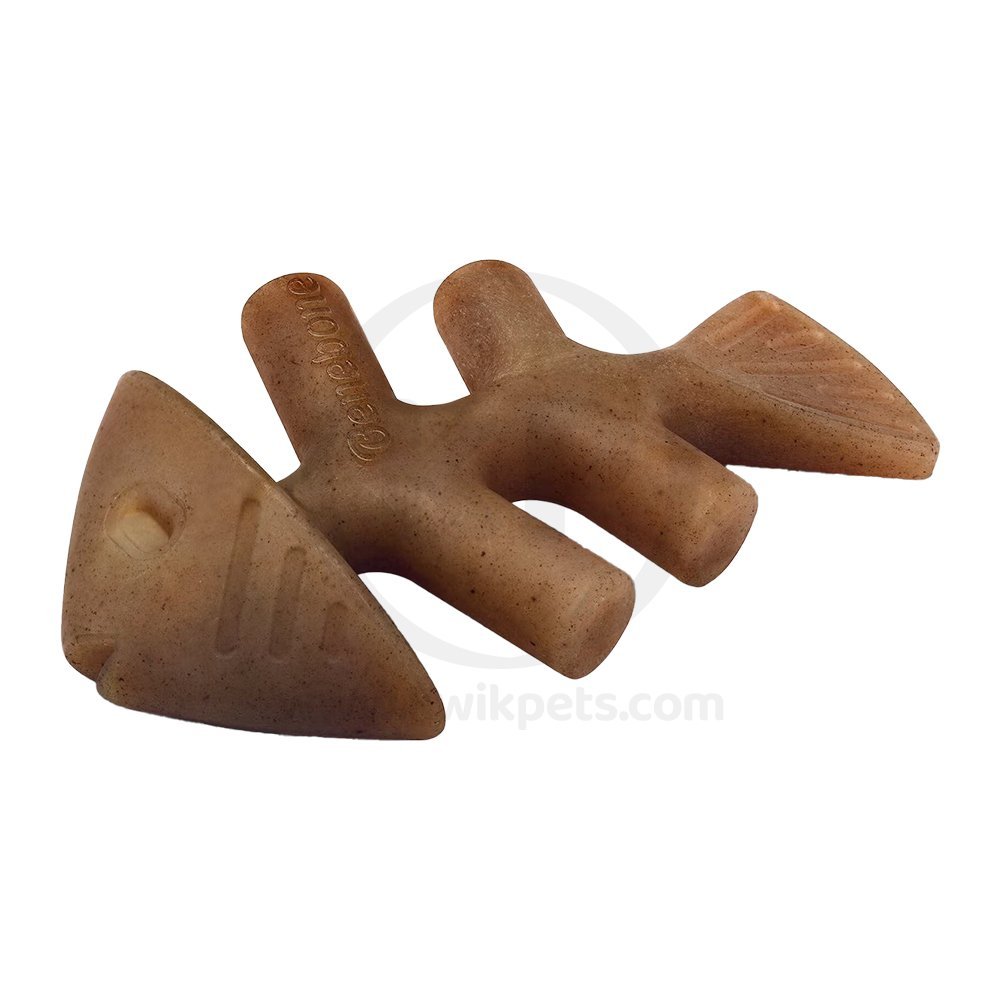 Benebone Jack Salmon Fishbone Dog Chew Toy Small, Kwik Pets